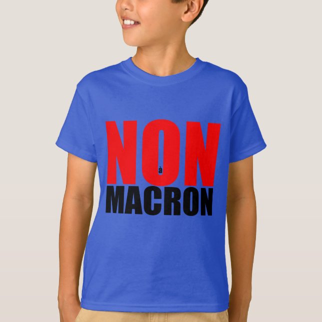 NON à MACRON T-shirt (Framsida)