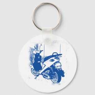Non Apparel Blue Buddy Scooter Nyckelring