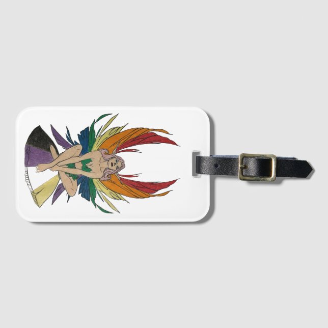 Non-binary Faerie Bagagebricka (Framsida horisontal)