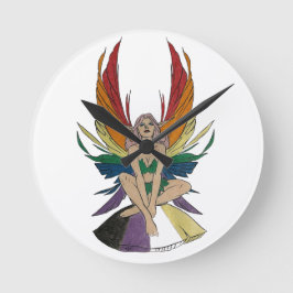 Non-binary Faerie Rund Klocka