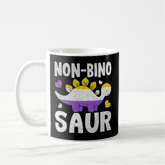 non-Bino Saur Dinosaur Aagender non-binary Kaffemugg