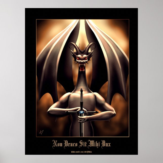 Non Draco Sit Mihi Dux Poster (Framsidan)