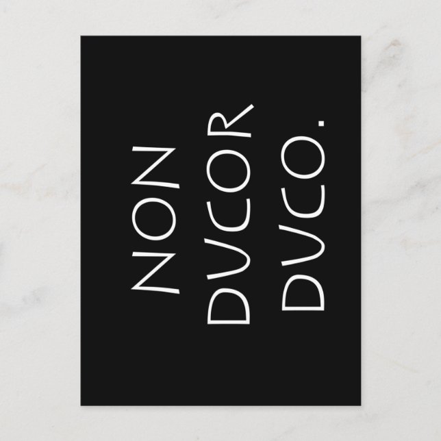 Non ducor duco vykort (Framsida)