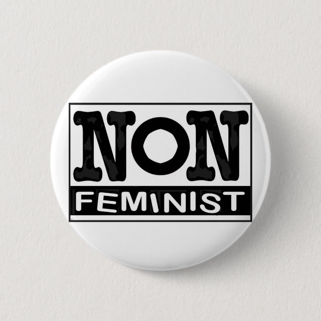 Non-feminist logotypemblem knapp (Framsida)