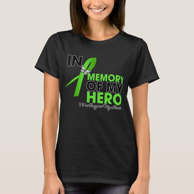 Non-Hodgkin lymfkörtelcancerTribute i minne av min T Shirt (Framsida)