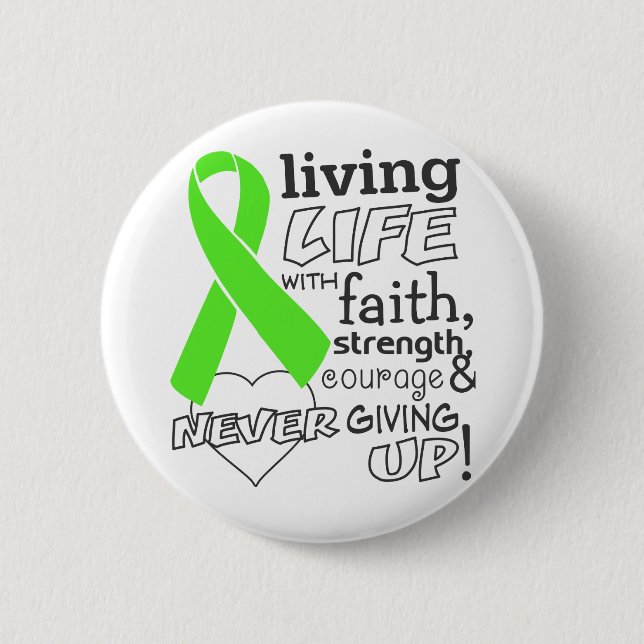 Non-Hodgkin Lymphoma lever ett liv med tro Knapp (Framsida)