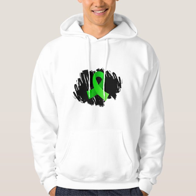 Non-Hodgkins band för Sweatshirt Med Luva (Framsida)