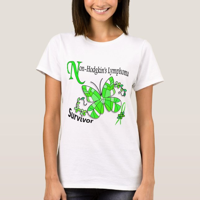 Non-Hodgkins för överlevande 6 lymfkörtelcancer T Shirt (Framsida)