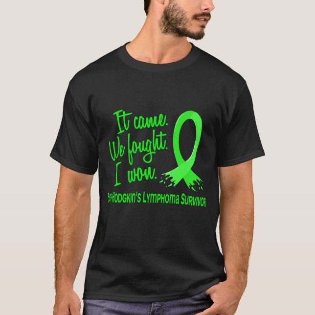 Non-Hodgkins lymfkörtelcancer för överlevande 11 T-shirt (Framsida)