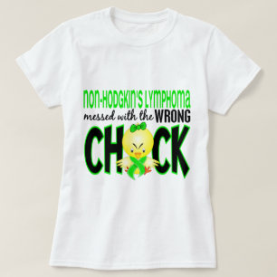 Non-Hodgkins lymfkörtelcancer röra med den fla T-shirt