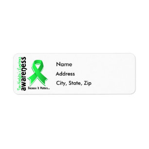 Non-Hodgkins lymfkörtelcancermedvetenhet 5 Returadress Etikett