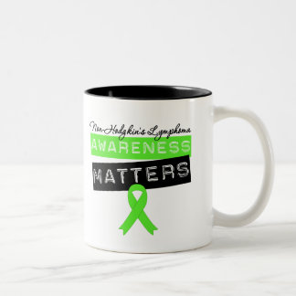 Non-Hodgkins lymfkörtelcancermedvetenhetmaterier Två-Tonad Mugg