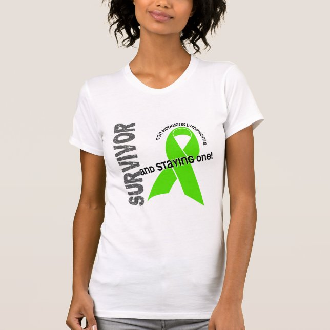 Non-Hodgkins lymfkörtelcanceröverlevande Tee Shirt (Framsida)