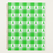 Non-Hodgkins lymfom medvetande plaid limegrön