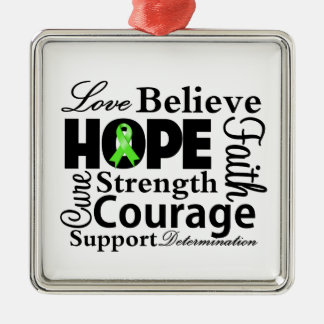 Non-Hodgkins Lymphoma Collage of Hope Julgransprydnad Metall