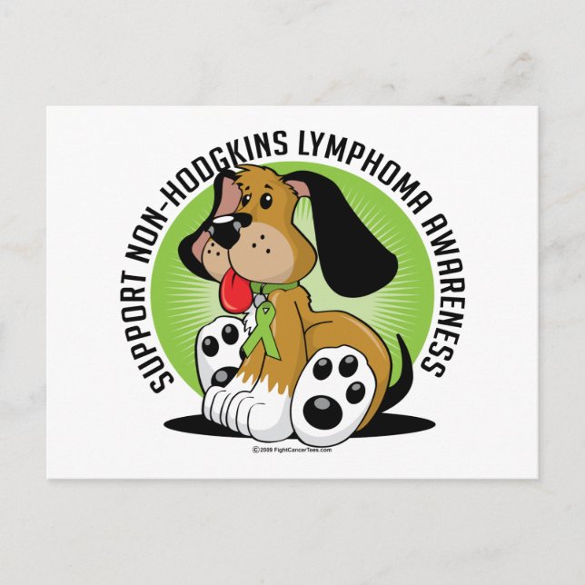 Non-Hodgkins Lymphoma Hund Vykort (Framsida)