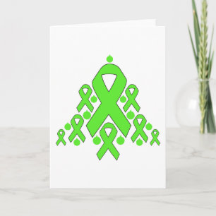 Non-Hodgkins Lymphoma-julband Träd Helgkort