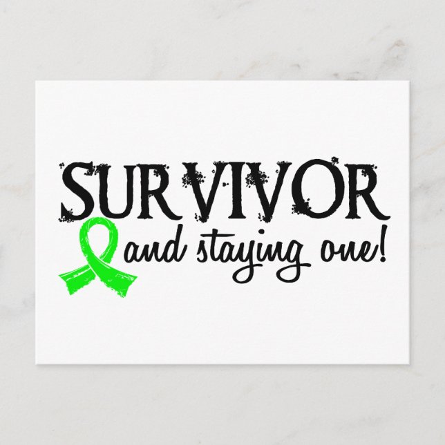 Non-Hodgkins lymphoma Survivor 18 Vykort (Framsida)
