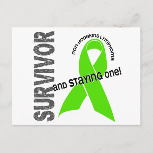 Non-Hodgkins lymphoma Survivor 1 Vykort