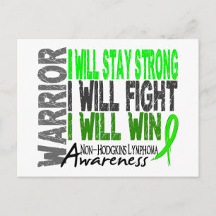 Non-Hodgkins Lymphoma Warrior Vykort