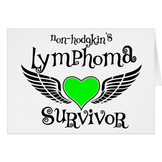 Non-Hodgkins Survivor Hälsningskort (Framsidan Horizontal)