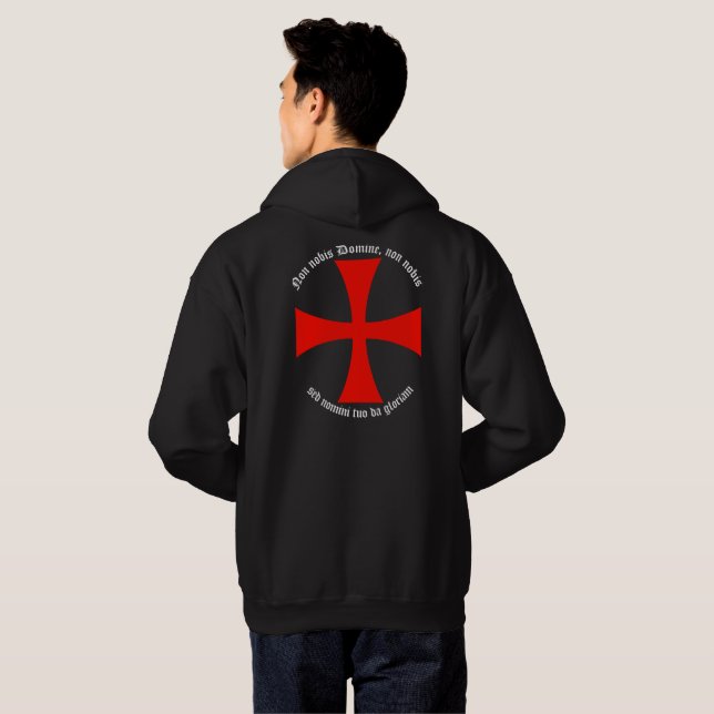 non nobis Domine, non nobis  Hoodie (Hel baksida)