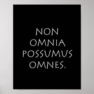 Non Omnia Possumus Omnes Poster