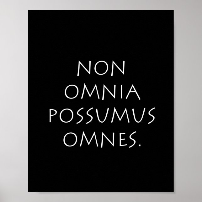 Non Omnia Possumus Omnes Poster (Framsidan)