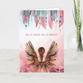 Non-Photo Bohemian Christmas  Folded Helgkort