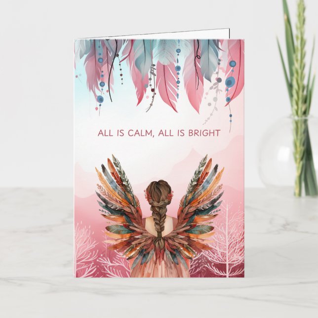 Non-Photo Bohemian Christmas  Folded Helgkort (Framsida)