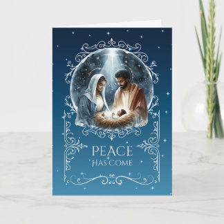 Non-Photo Christmas Holiday Card African-American Helgkort