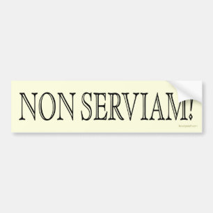 Non Serviam! (Jag ska inte serve!), Bildekal