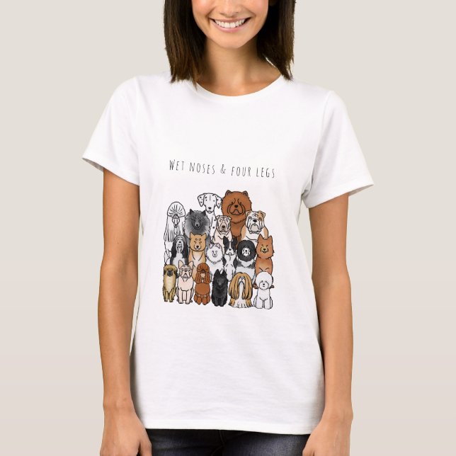 Non-Sport grupphundar T Shirt (Framsida)