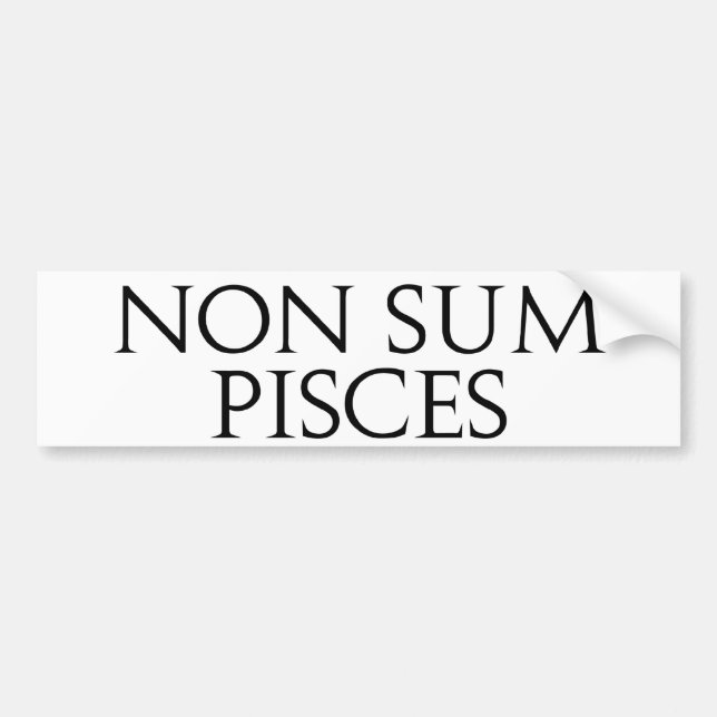 Non summa Pisces Bildekal (Framsidan)