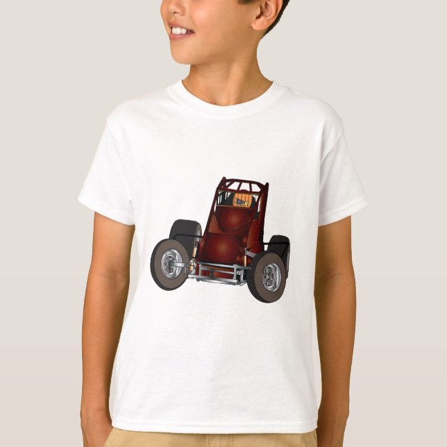 Non-vingen sprintar bilen #1 tee shirt (Framsida)
