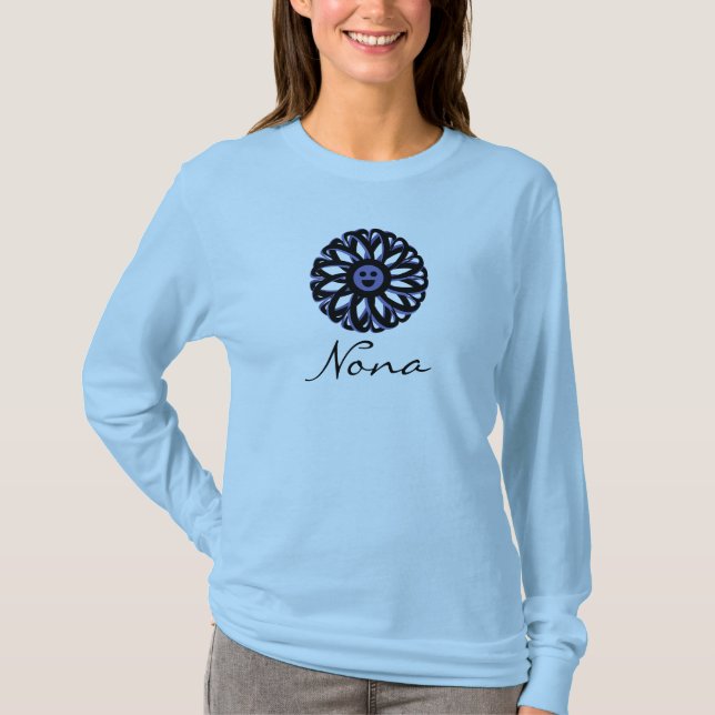 Nona Smiling Flower Shirt Tee Shirt (Framsida)