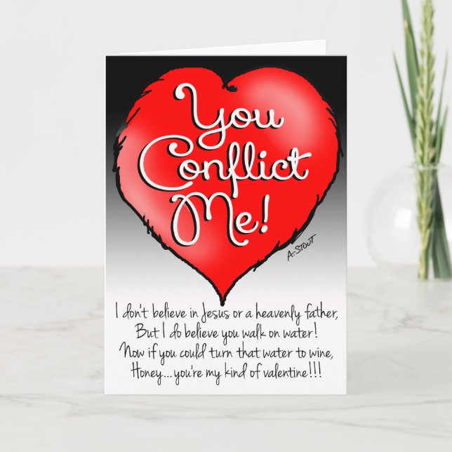 Nonbeliever's Valentine - Helgkort (Framsida)