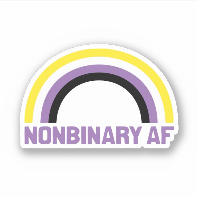 NONBINÄRA AF KLISTERMÄRKEN (Framsida)