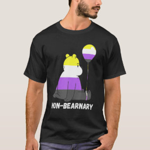 Nonbinary Bear Ballon Lgbtq Nonbinary Flagga Nonbi T Shirt