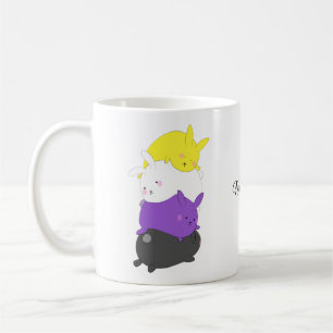 Nonbinary Bunny Rabbit Kaffemugg
