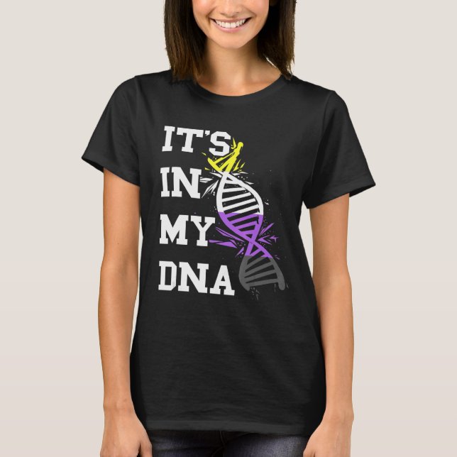 Nonbinary DNA Molecule LGBT Nonbinary Pride Nonbin T Shirt (Framsida)