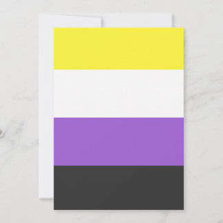 NonBinary Flag Inbjudningar