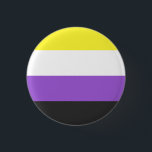 NonBinary Flag Knapp<br><div class="desc">Bei uns findest du eine einzigartige Kollektion mit moderne,  coole und lustige NonBinary Pride Motive. Stöbere durch unsere Vielfalt und finde jetzt Dein passendes Lieblingsteil!</div>