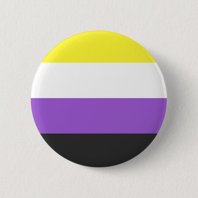 NonBinary Flag Knapp (Framsida)