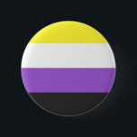 NonBinary Flag Knapp<br><div class="desc">Bei uns findest du eine einzigartige Kollektion mit moderne,  coole und lustige NonBinary Pride Motive. Stöbere durch unsere Vielfalt und finde jetzt Dein passendes Lieblingsteil!</div>