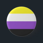 NonBinary Flag Knapp<br><div class="desc">Bei uns findest du eine einzigartige Kollektion mit moderne,  coole und lustige NonBinary Pride Motive. Stöbere durch unsere Vielfalt und finde jetzt Dein passendes Lieblingsteil!</div>