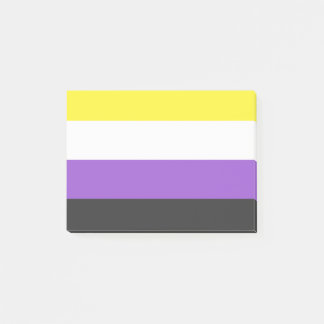 NonBinary Flag Post-it Block