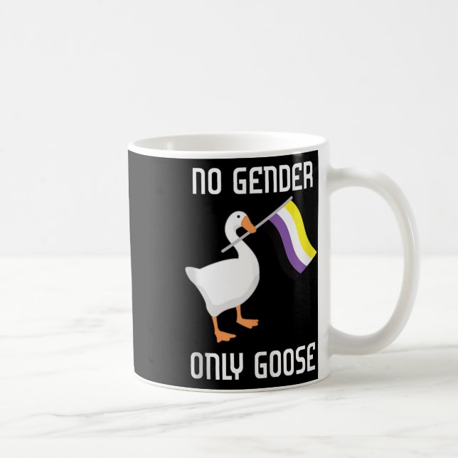 Nonbinary Goose No Gender Pride Flag Lgbtq Gay Pri Kaffemugg (Höger)