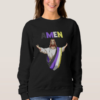 Nonbinary Jesus Lgbtq T Shirt