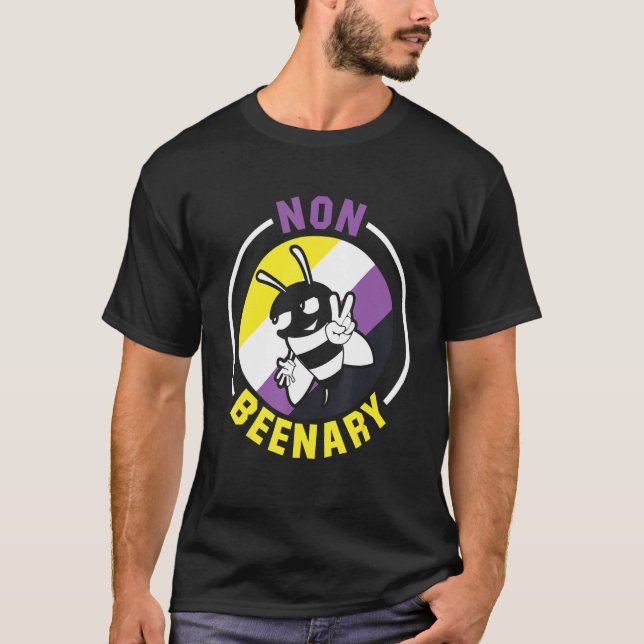 Nonbinary Pride  Genderfluid Gender Rights Non Bin T Shirt (Framsida)